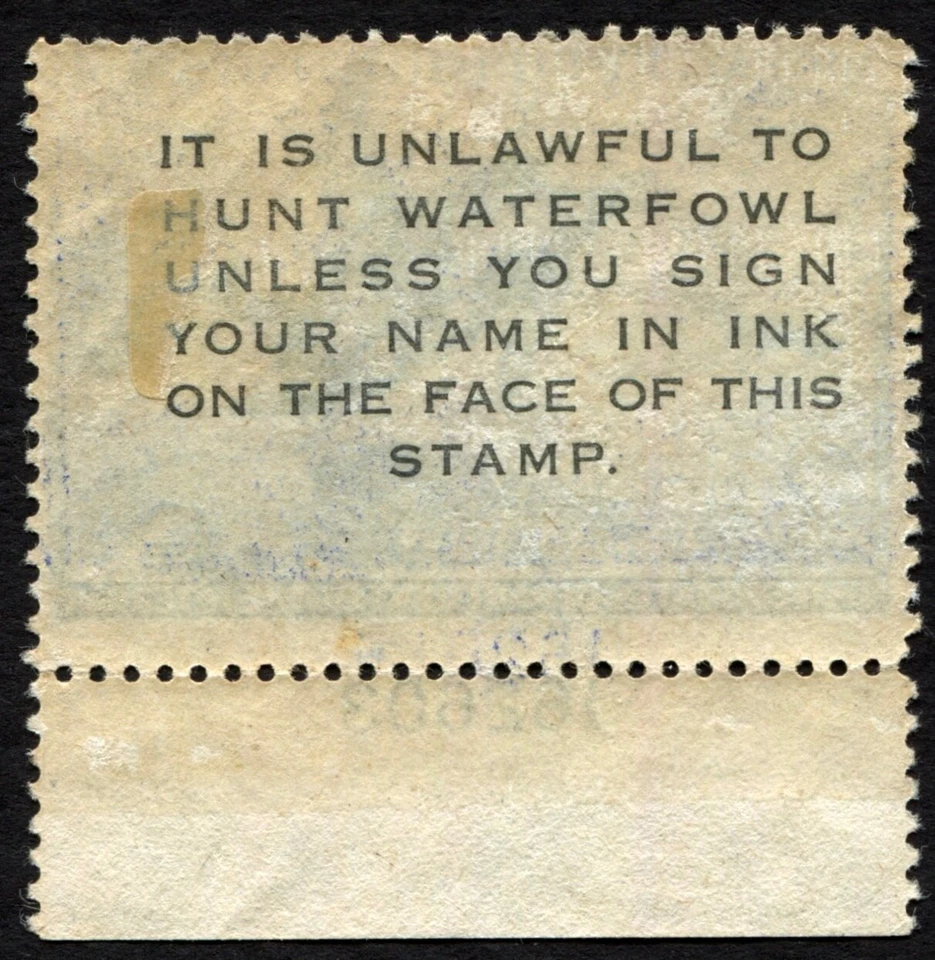 RW19 F-VF MLH 1952 US Federal Migratory Waterfowl Duck Stamp Harlequins - Image 3 of 3