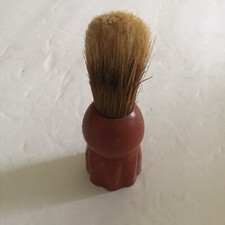 Vtg plastic bakelite shaving cream brush 4  Muted Red Pink UJ