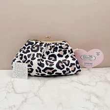 The Vintage Cosmetic Company Makeup Clutch Bag - Leopard Print