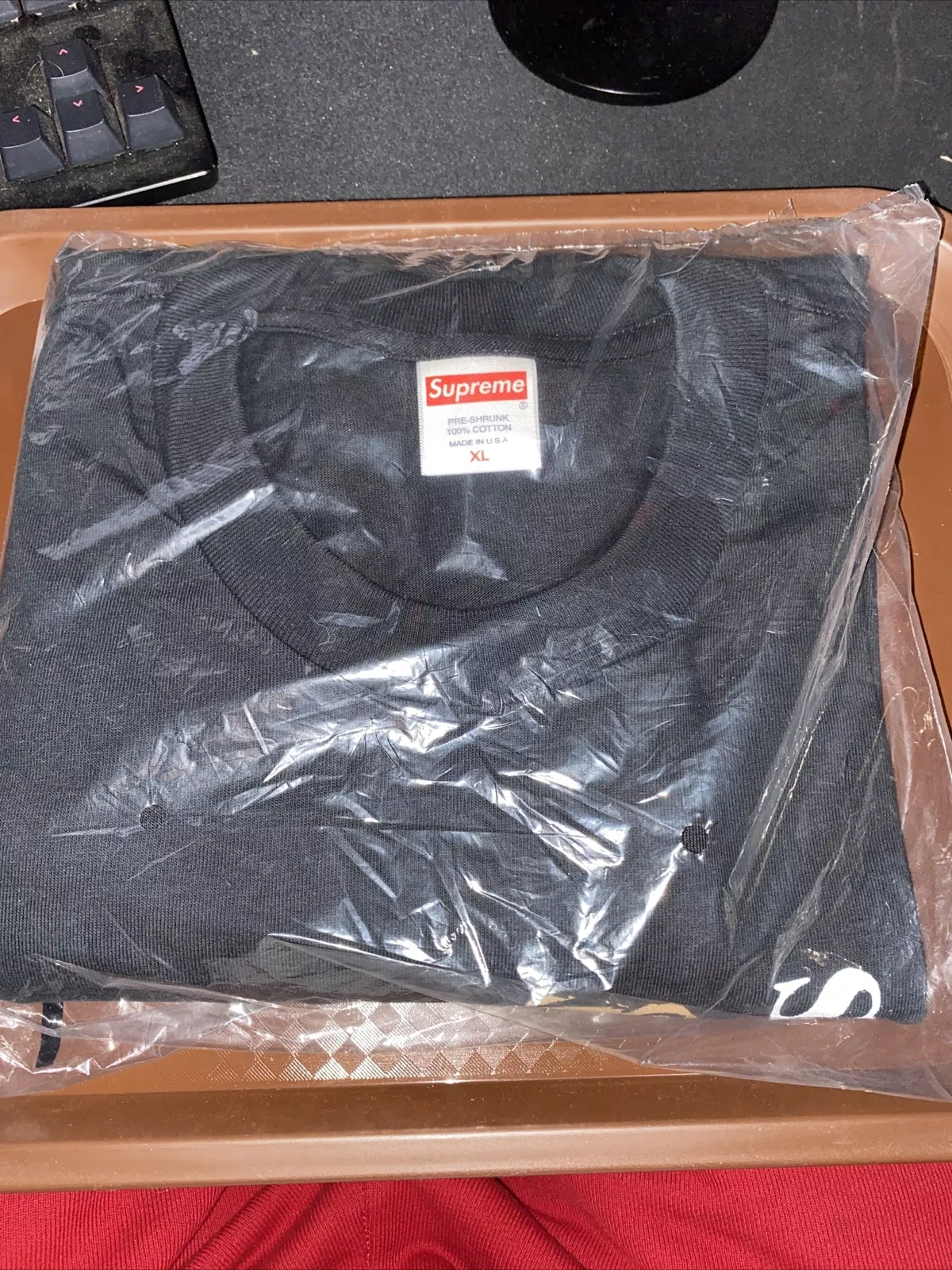 Tee shirt Supreme Not Sorry, noir, taille XL *DEADSTOCK*