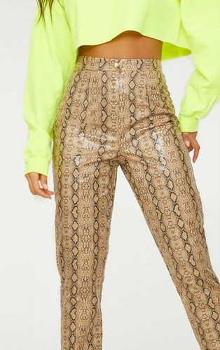 Prettylittlething Taupe Faux Leather 