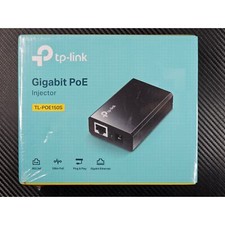 TP-Link Gigabit Power Over Ethernet PoE Injector Adapter Model TL-PoE150S - NEW