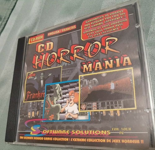 Vintage PC Video Game , Horror Mania, CD Rom, Over 28 Games