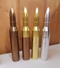 50 Caliber Metallic LED Flashlight AAA Battery 