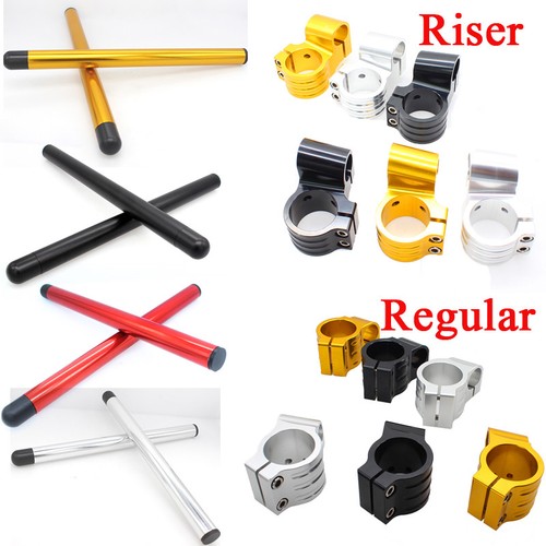 Motorcycle Clip-Ons Handlebars Handle Bars Heads Mounts Mounting Clamps 31-55mm - Picture 1 of 7