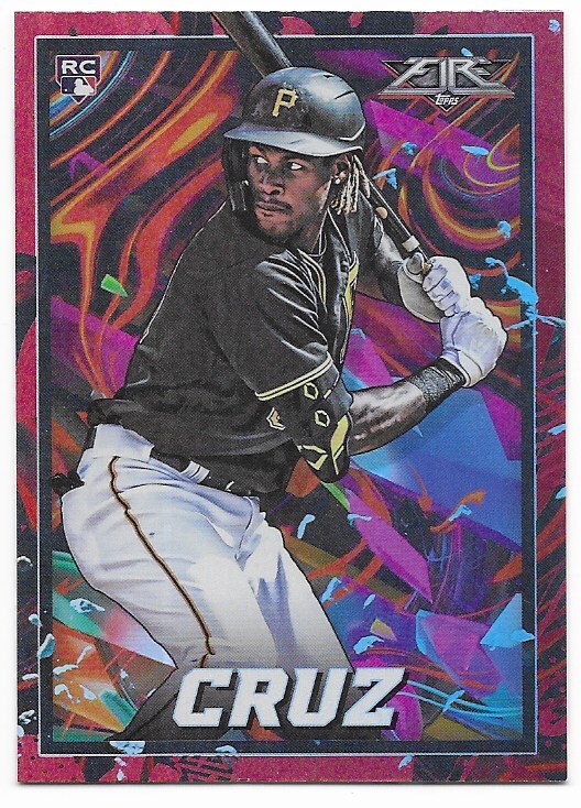 2022 Topps Fire Flame (Red) Parallel Oneil Cruz (133) Pirates RC