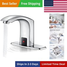 Automatic Touchless Bathroom Sink Faucet Sensor Motion Activated Commercial F...