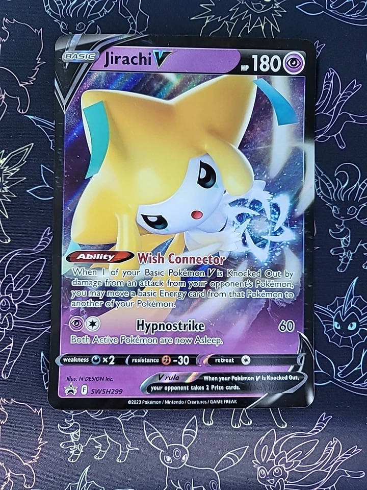 Jirachi V SWSH299 SWSH: Sword & Shield Promo Cards Holo With Toploader - Image 3 of 4