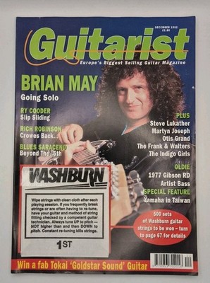 Guitarist Magazine Issue Vol. 9 No. 6 December 1992 Brian May Queen