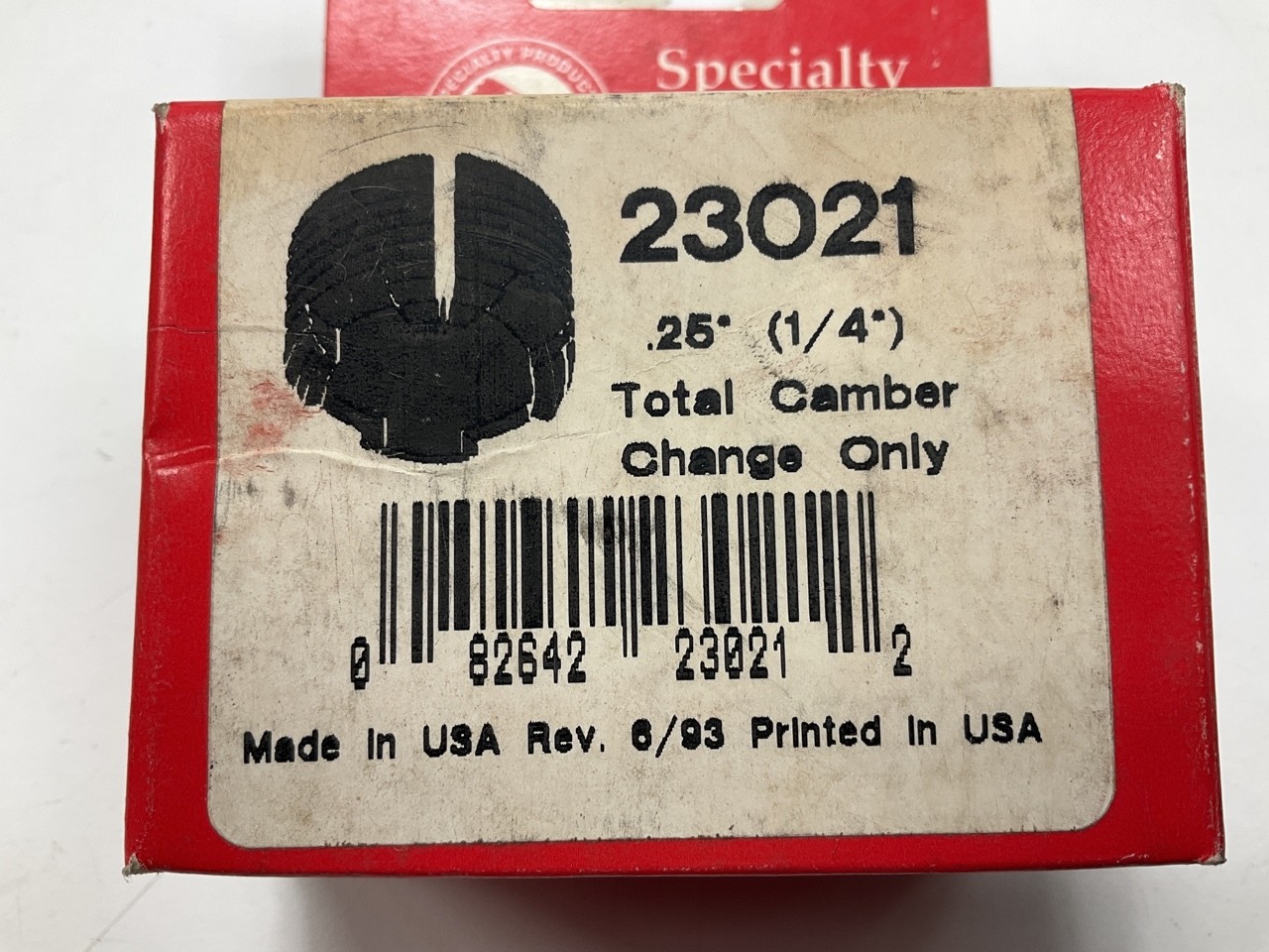 (2) Specialty Products 23021 Front Alignment Caster/Camber Bushing - 1/4 Degree