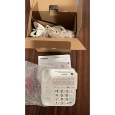 VTech SN5147 Amplified Corded Cordless Phone System Bluetooth, Big Buttons, New