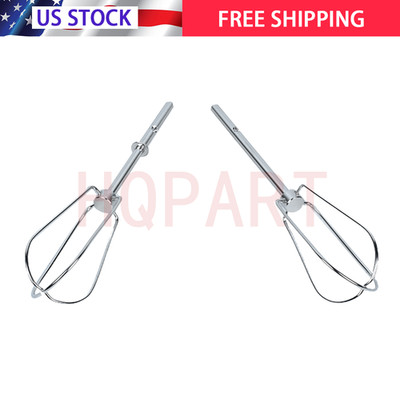 2Pcs Hand Mixer Turbo Beaters For KitchenAid Replace KHM2B AP5644233 W10490648