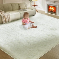 5X8 Ultra Soft Rug for Living Room, Fluffy Shag Area Rug for Bedroom, Modern ...