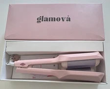 Glamova Beach Waver Pro, Pink Curling Iron Beach Waver, Wave Curling Iron New