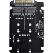 2-in-1 Festplattenkonverter: NVMe/SATA M.2 au...