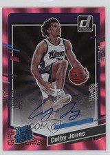 2023 Donruss Rated Rookie Holo Pink Laser Signatures Colby Jones #280 Auto 0m89
