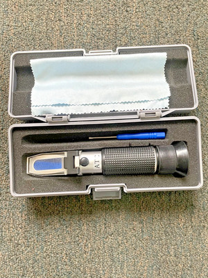 SINGERbrand Portable Brix Refractometer 0-30% ATC Dual Scale SG Wort Homebrew