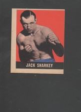 1948 Leaf Boxing Card #38 Jack Sharkey-Heavyweight Ex Card with Grey Back
