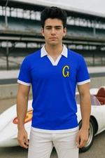 Speed Costume Polo Shirt Racer Uniform Blue Mach 5