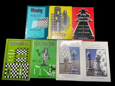 Andrew Soltis Chess Book Lot 7 Books; Bird Larsen Colle London System