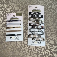 Lot Of Two Scunci Bobby Pins And Snap Clips Multiple Colors Brown Black White