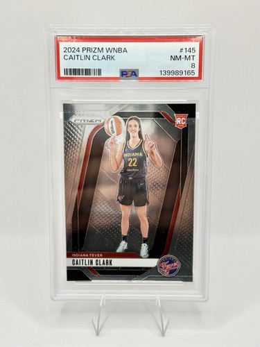 2024 Panini Prizm WNBA Caitlin Clark #145 PSA 8 Rookie RC Indiana Fever