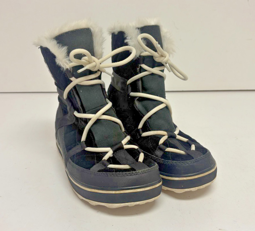 Sorel Glacy Explorer Shorty Waterproof Black Suede Leather S