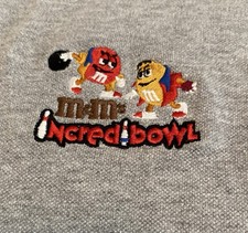 Vintage Men s L Gray Polo M M Candies Incredibowl Bowling Shirt