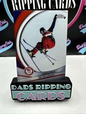 2026 Topps Chrome Olympic & Paralympic Devin Logan Red White Blue #143