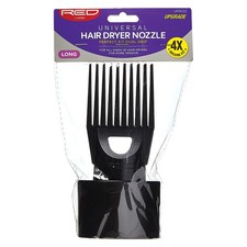 Universal Hair Dryer Nozzle Long Comb Attachment Black