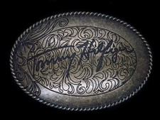 TA09118 REALLY COOL TOMMY HILFIGER FASHION CLOTHING ADVERTISEMENT BELT BUCKLE