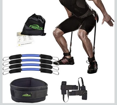 FIGROL Vertical Bounce Trainer Leg Resistance Bands Set | Jump Train | Explosive