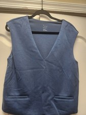 NWT A New Day Blue Short Sleeve Tank Top Size Medium