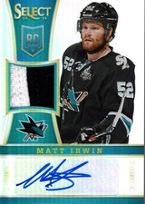 2013-14 Select Rookies Jersey Auto Prime Prizms 235 Matt Irwin Auto Jersey/25