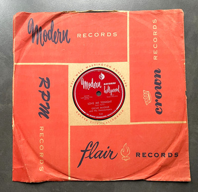 78 rpm Oscar McLollie - Love Me Tonight / Take Your Shoes Off - US Modern