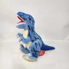Wow Toyz Cuddle Zoo Blue Dinosaur Plush Soft Toy Stuffed Animal 9"