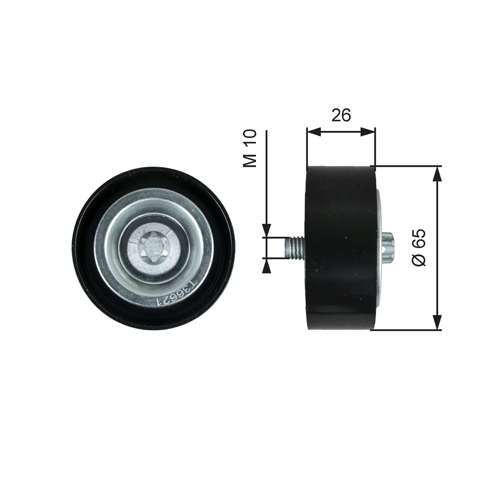 4x ✅Fits GATES T36621 V-RIBBED BELT PULLEY ⭐UK Seller⭐ - Image 22