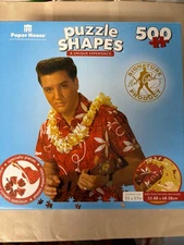 Paper House Puzzle Shapes ELVIS PRESLEY Blue Hawaii 500 Piece Puzzle SEALED