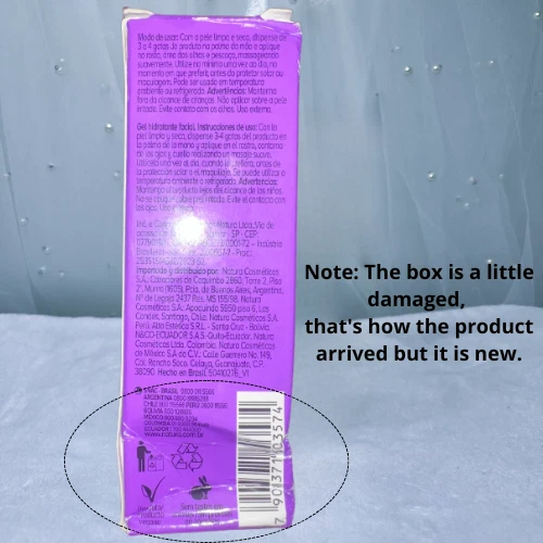 Gel potenciador hidratante facial Natura Faces gel facial hidratante 26/08 Foto 3 de 4