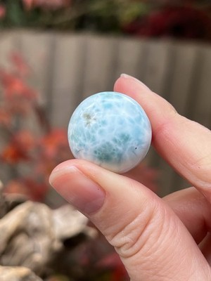 Larimar Kugel Deep Blue Delphin Stein AAA+: Ozeanähnlich 15 23 mm