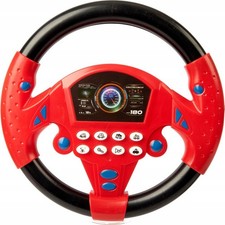 Kinder Lenkrad mit Saugnapf, Interaktiv, Fahrsimulator, Lichter, Geräusche