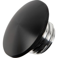 1996-2024 Harley-Davidson Black Knurled Gas Cap CNC-machined Made in the USA