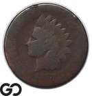 1877 Indian Head Cent Penny, Demanded In All Grades & Condition, Key Date!