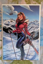 Amazing Spider-Man #40 1:100 J. Scott Campbell Virgin Variant Ski Chalet 2023