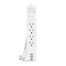 5 Ft. 2 USB-A, 1 USB-C 1500J 4-Outlet Surge Protector