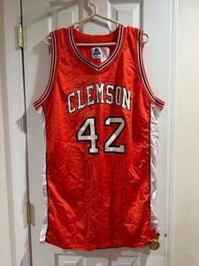 VINTAGE CLEMSON BASKETBALL GAME JERSEY #42  (1990s) GAME USED