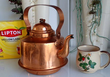 Kupfer Teekanne WASSBERGS Kanne Kessel Kupferkanne Wasserkessel Teekessel 2,5 L