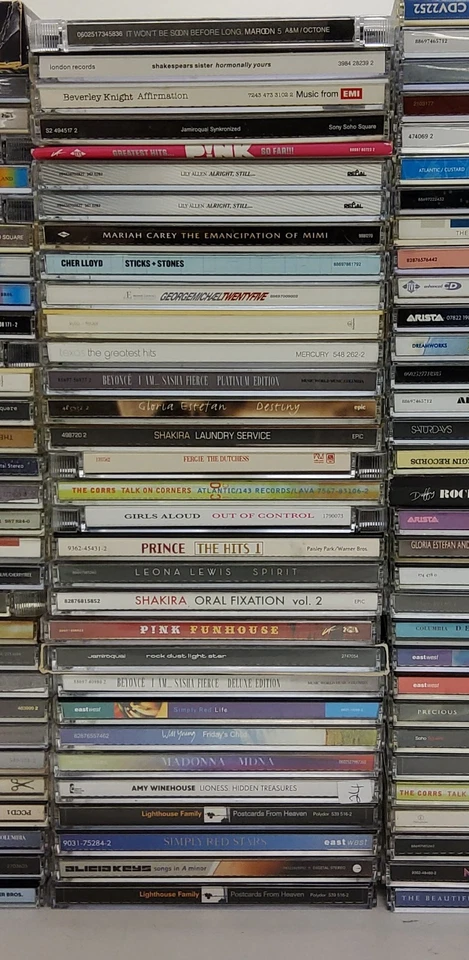 212 x 90s & 00s CD JobLot- Maroon 5 Pink Adele Prince Houston Spears Kylie 21 - Image 3 of 4