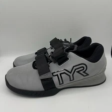 TYR L-1 Lifter Shoes Mens Size 11 Gray Black Weightlifting Gym Sneakers Used