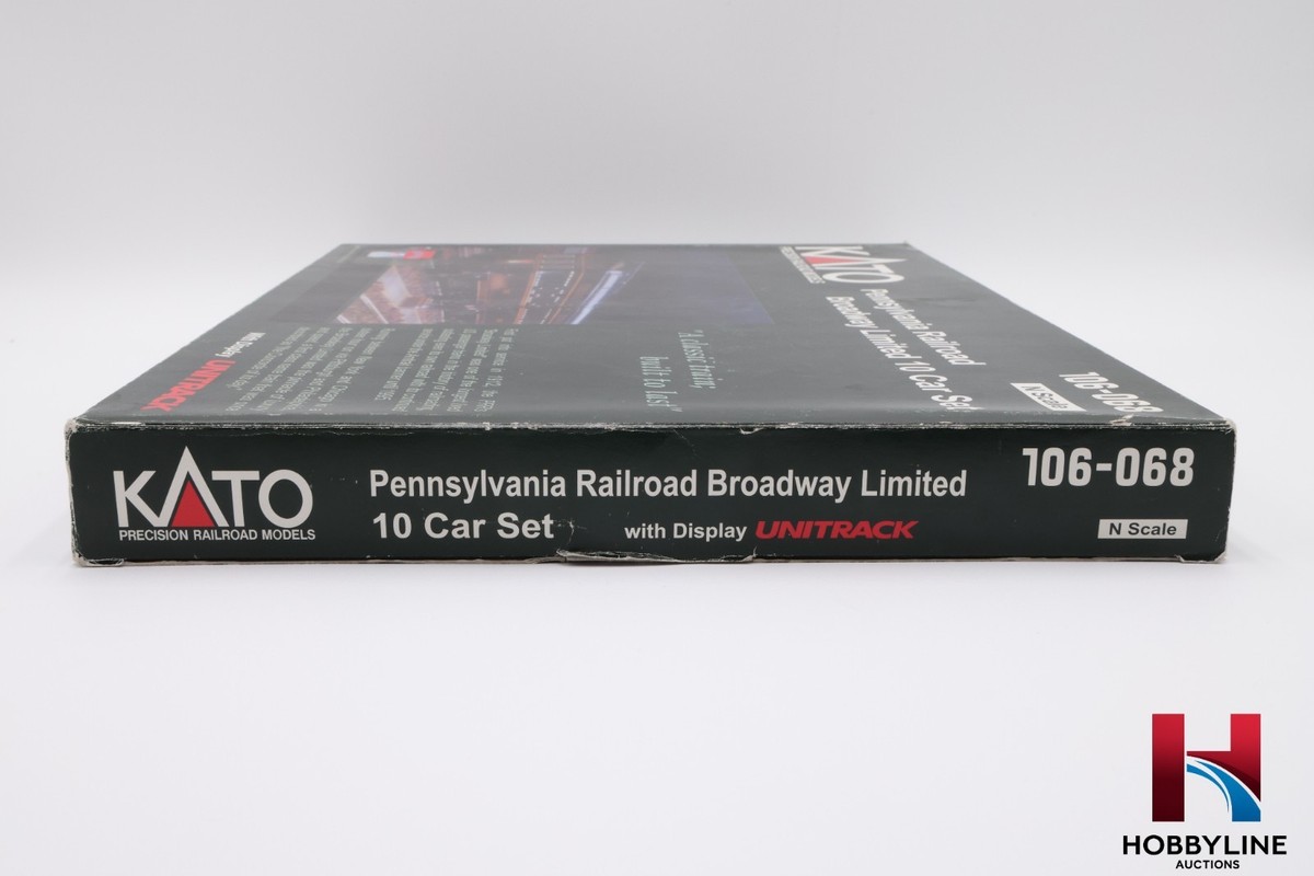 Kato N Scale 106-068 Pennsylvania Broadway Limited 10 Car Set